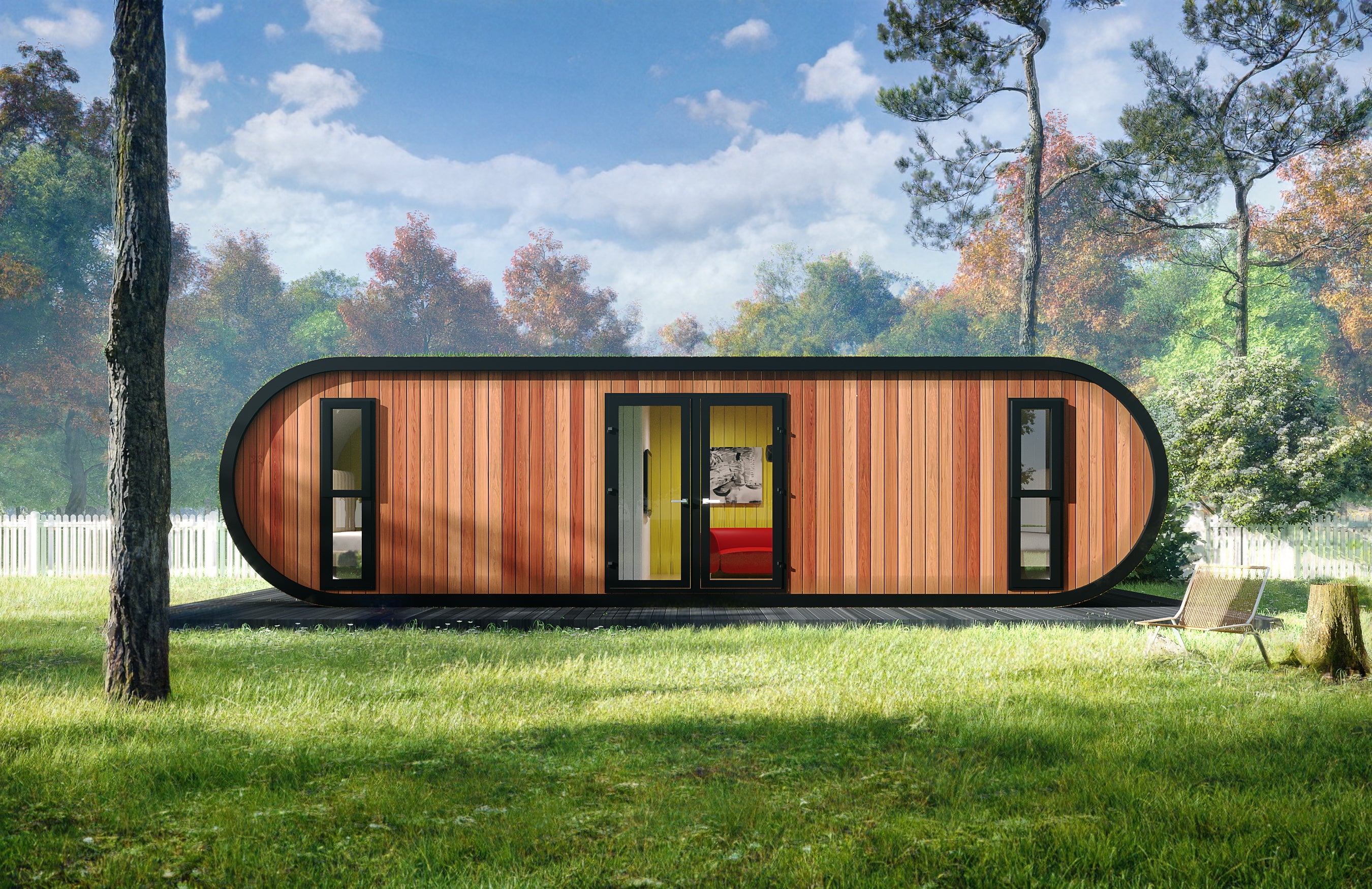 The Pill Glamping Pod - 10m x 3.5m