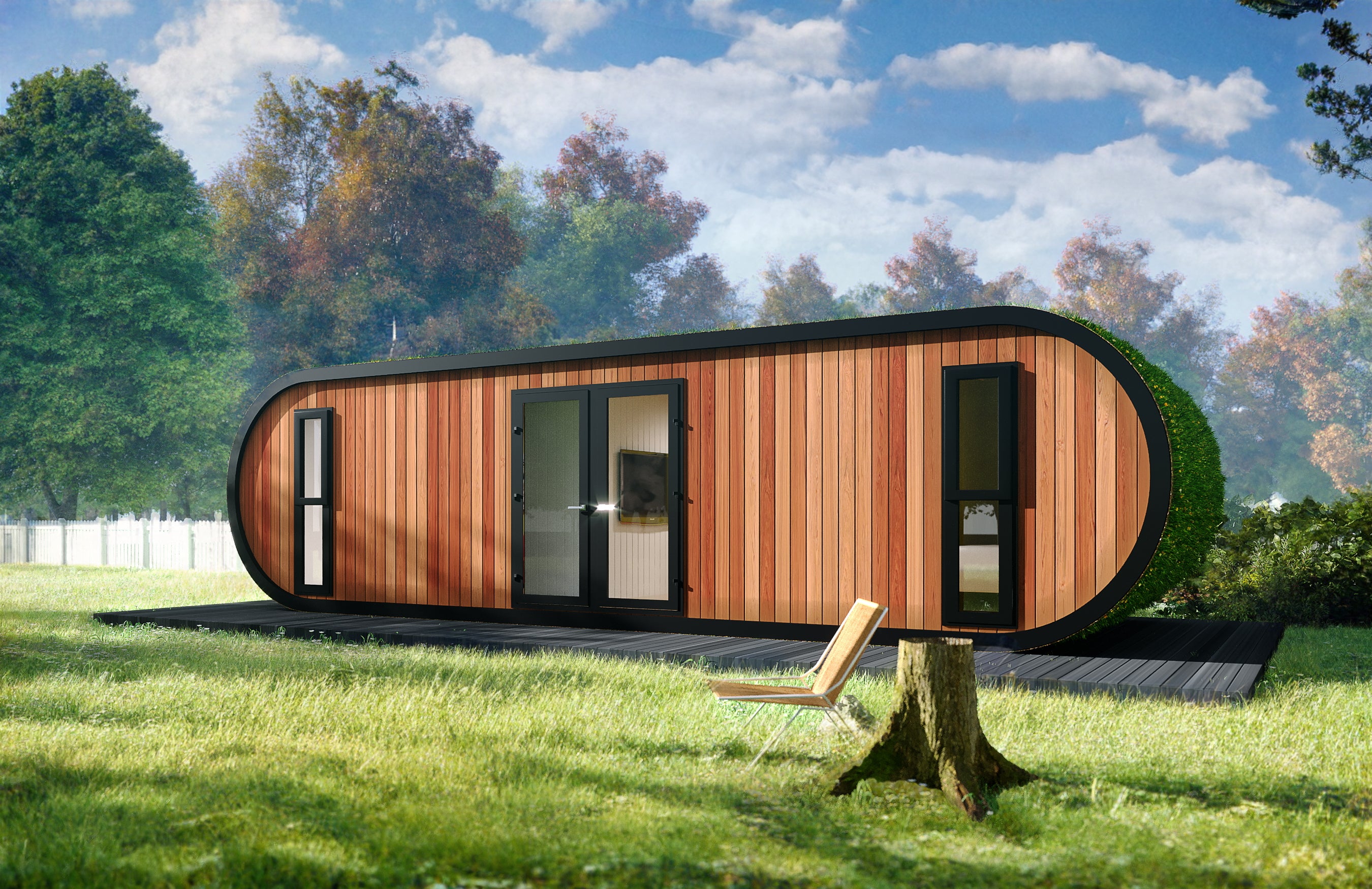 The Pill Glamping Pod - 10m x 3.5m