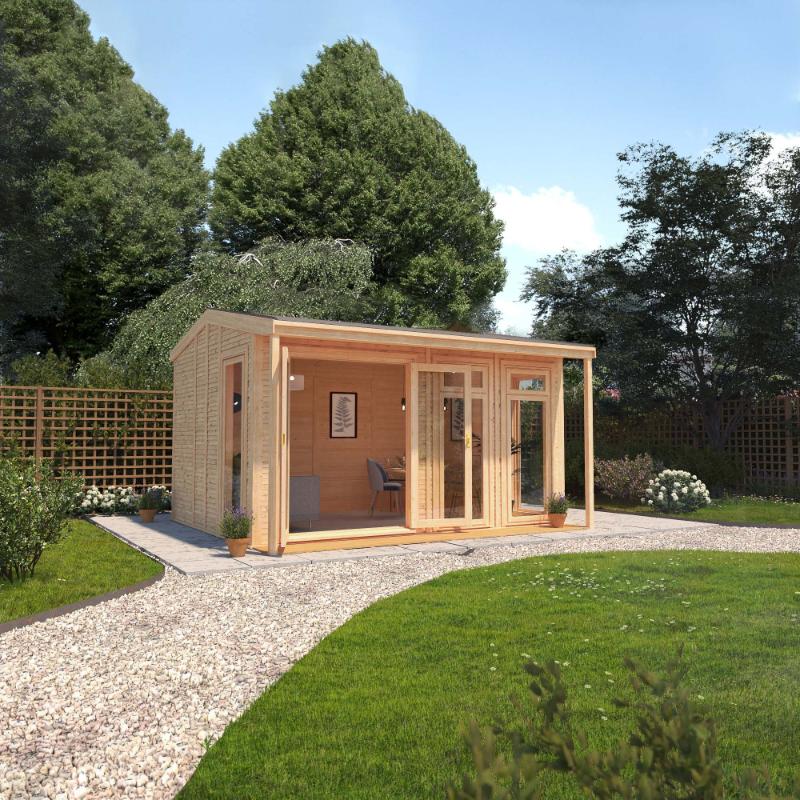 Sherwood Thoresby Insulated Garden Room - 4m x 3m (72mm)