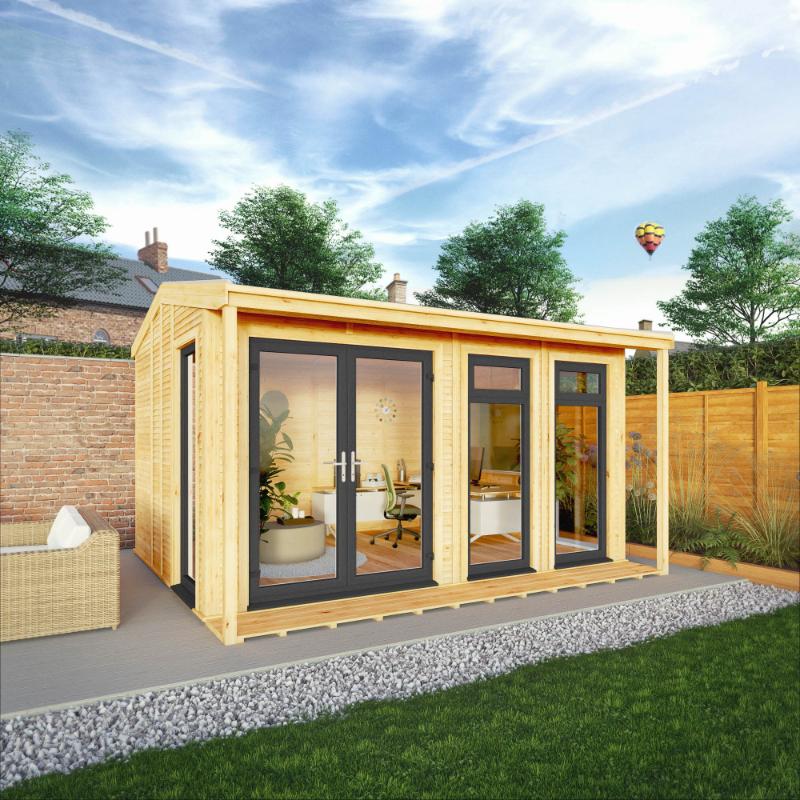 Sherwood Thoresby Insulated Garden Room - 4m x 3m (72mm)