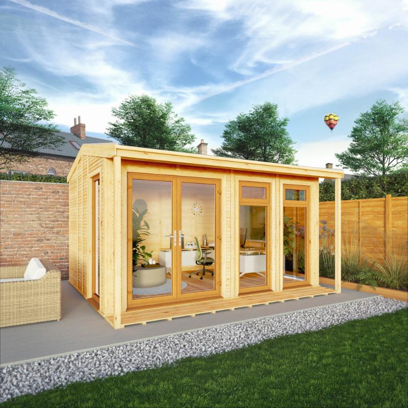 Sherwood Thoresby Insulated Garden Room - 4m x 3m (72mm)