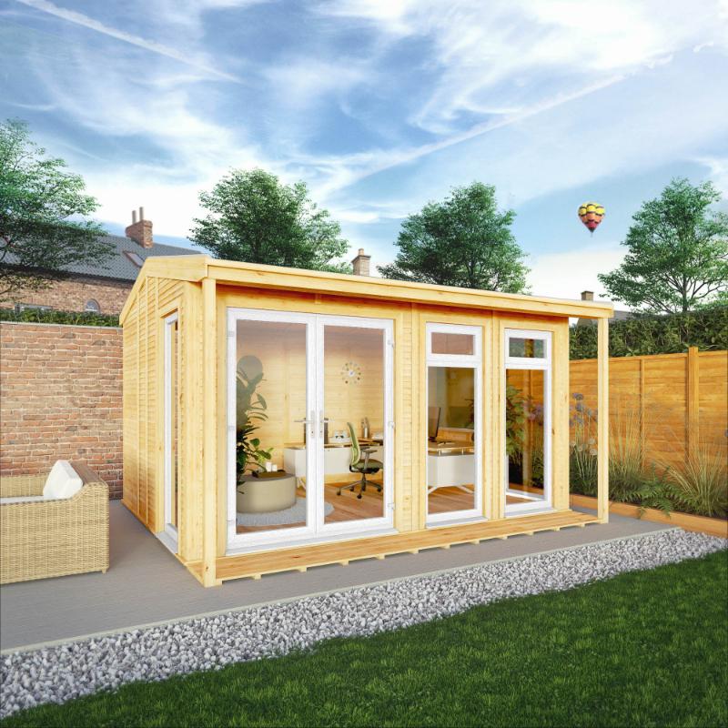 Sherwood Thoresby Insulated Garden Room - 4m x 3m (72mm)