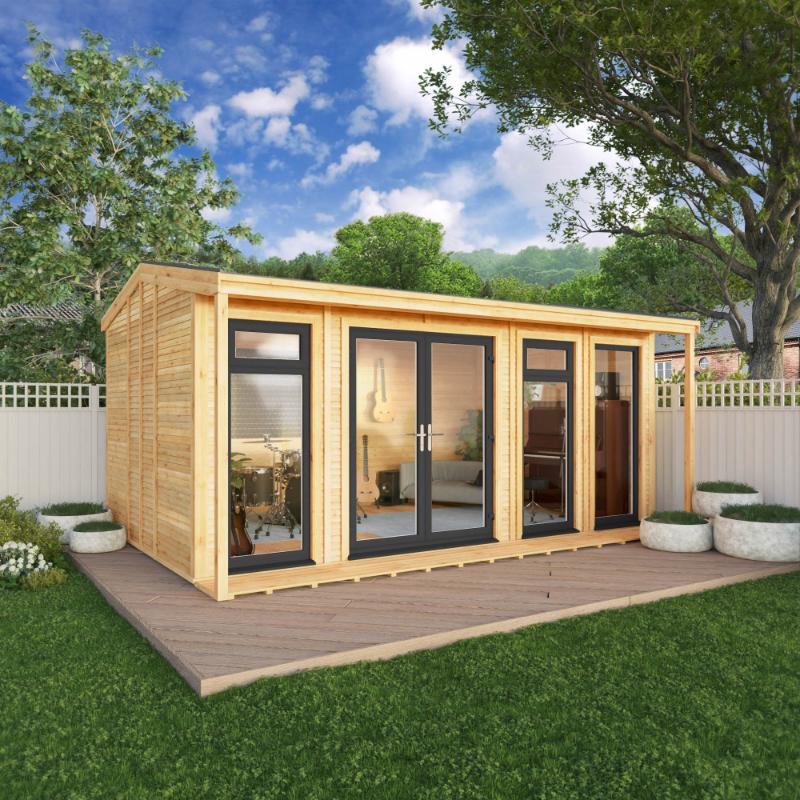 Sherwood Thoresby Insulated Garden Room - 5m x 3m (72mm)