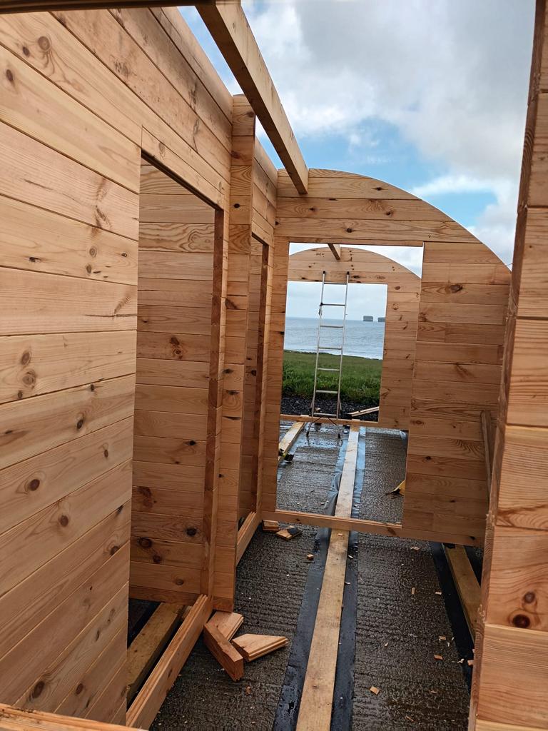 Eurovudas Pod With Bedroom Log Cabin - 4m x 7m