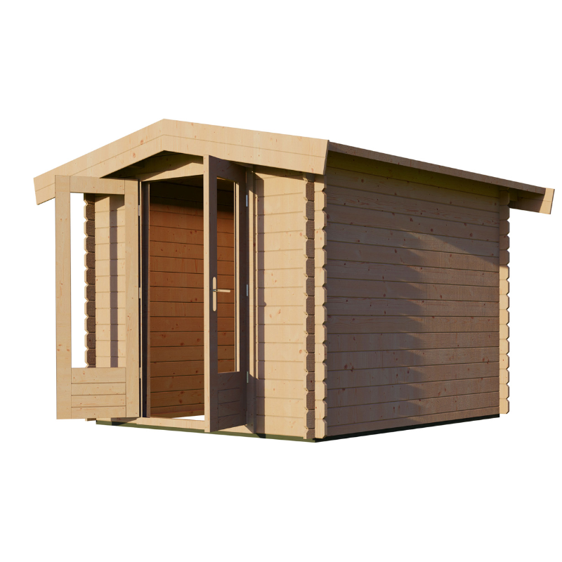 Woodpro Apex Roof Log Cabin - 2.5 x 2.5