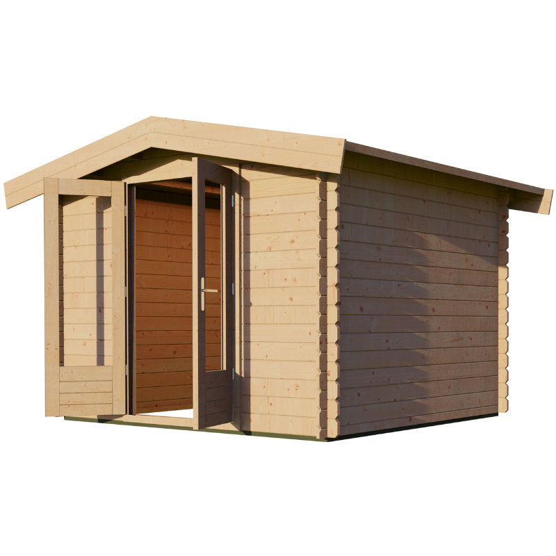 Woodpro Apex Roof Log Cabin - 3 x 2.5