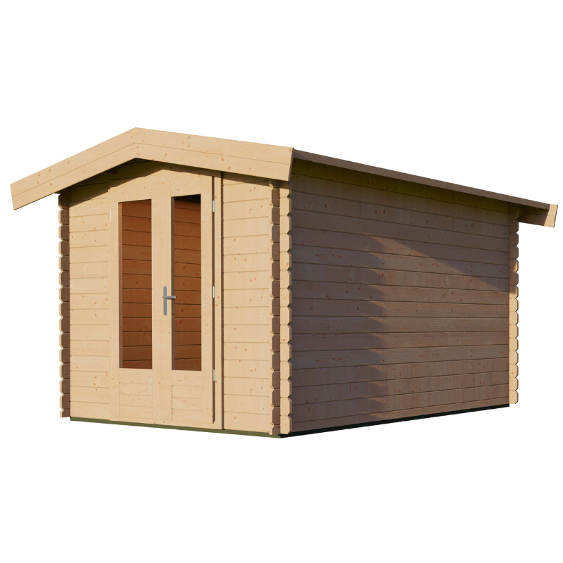 Woodpro Apex Roof Log Cabin - 2.5 x 3.5