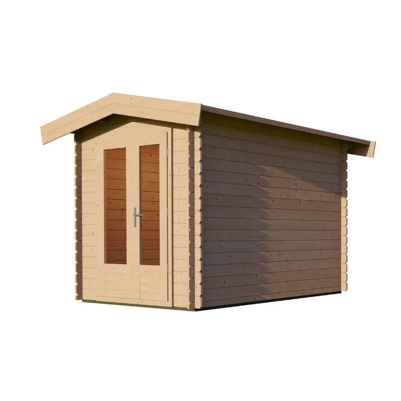 Woodpro Apex Roof Log Cabin - 2 x 3