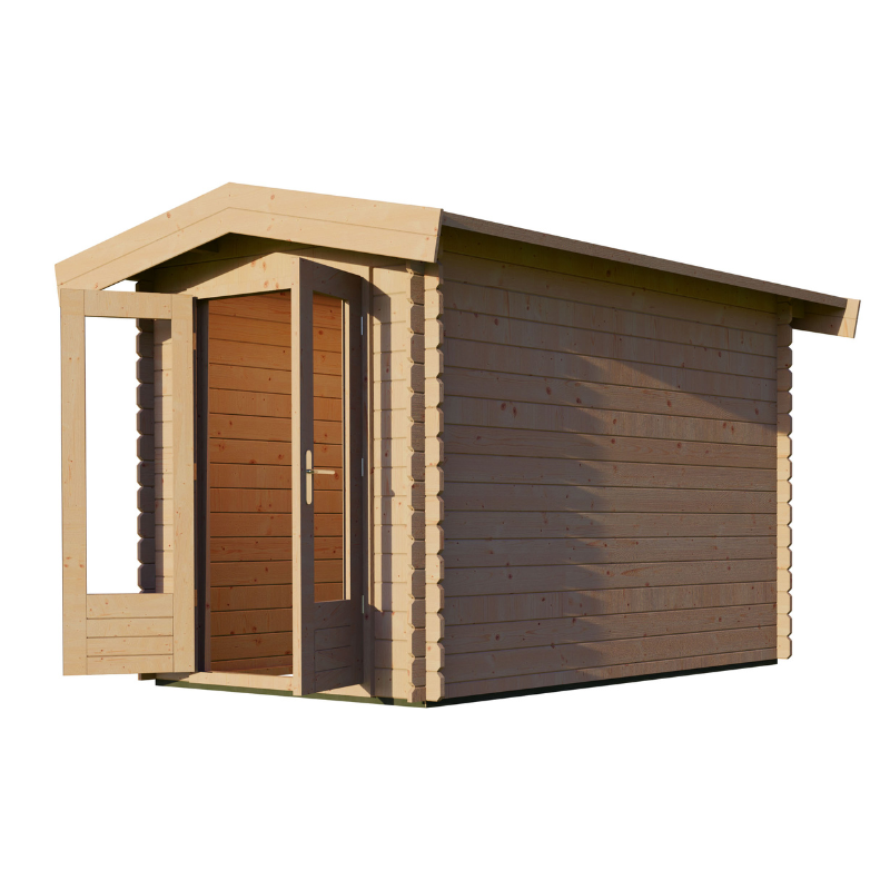 Woodpro Apex Roof Log Cabin - 2 x 3