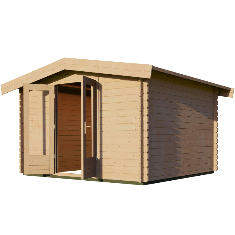 Woodpro Apex Roof Log Cabin - 3.5 x 3