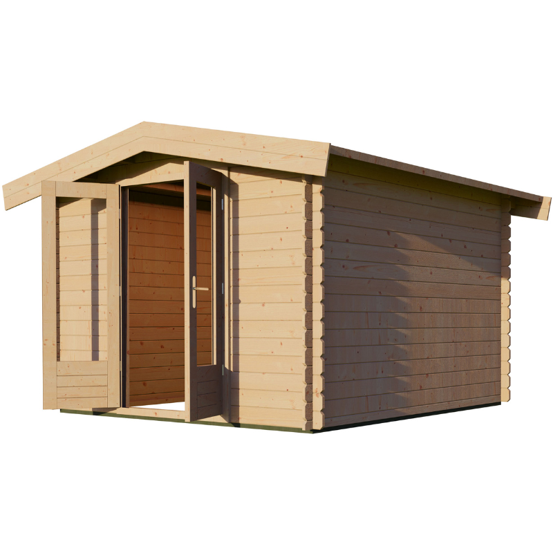 Woodpro Apex Roof Log Cabin - 3 x 3