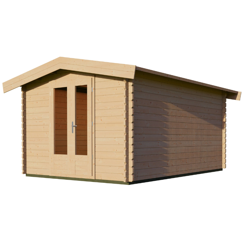 Woodpro Apex Roof Log Cabin - 3 x 4