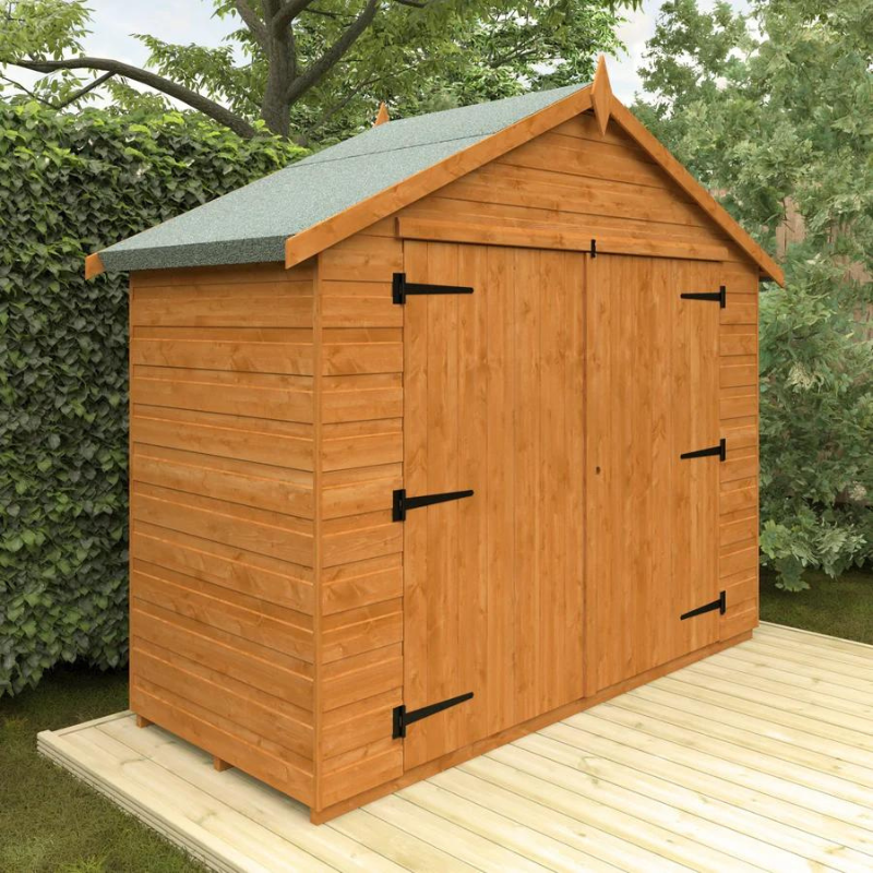 Woodlands Apex Compact Bike Shed - 4 x 7