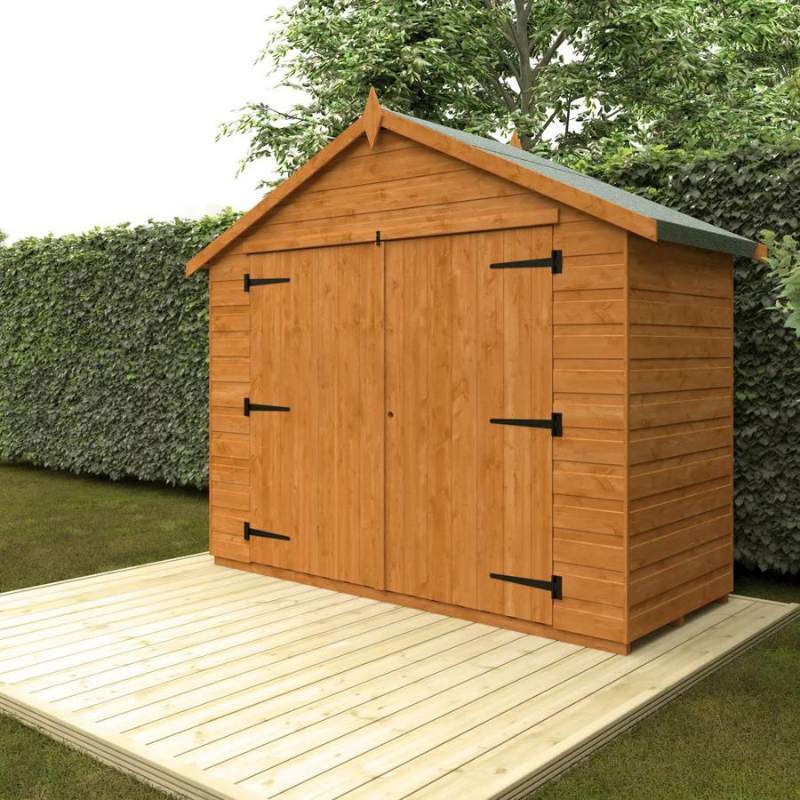 Woodlands Apex Compact Bike Shed - 4 x 7