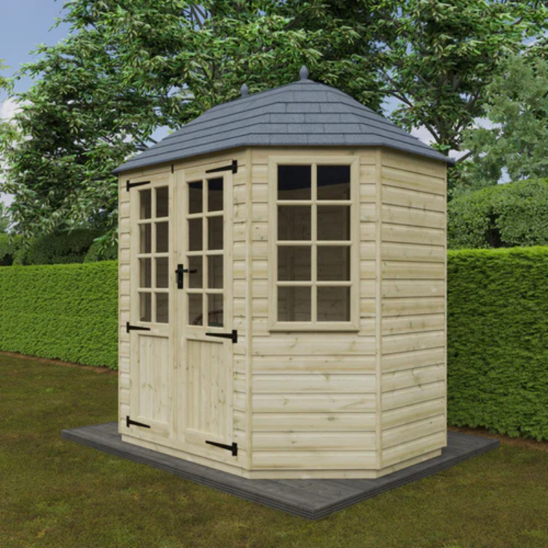 Woodlands The Octagonal Half Pane Summerhouse - 6ft x 6ft