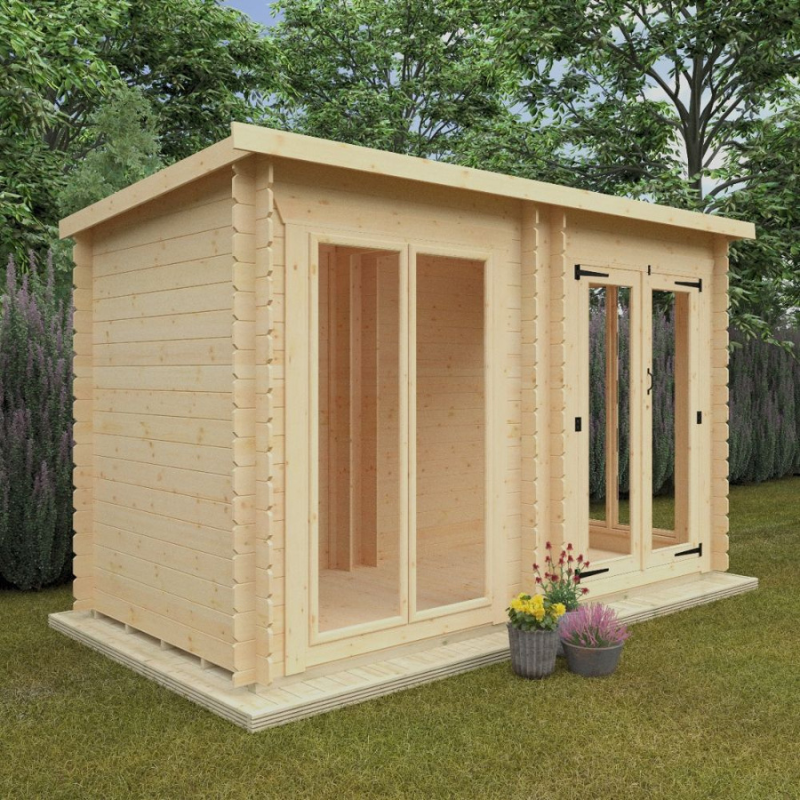 Woodlands Flex Astoria Modular Log Cabin - 12ft x 6ft (19mm)