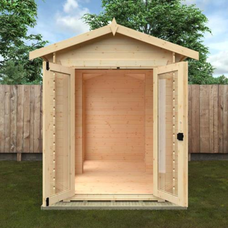 Woodlands Beaumont Apex Modular Log Cabin - 18ft x 6ft (19mm)