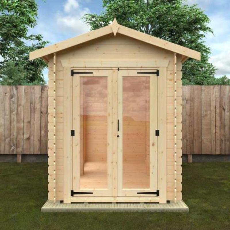 Woodlands Beaumont Apex Modular Log Cabin - 18ft x 6ft (19mm)