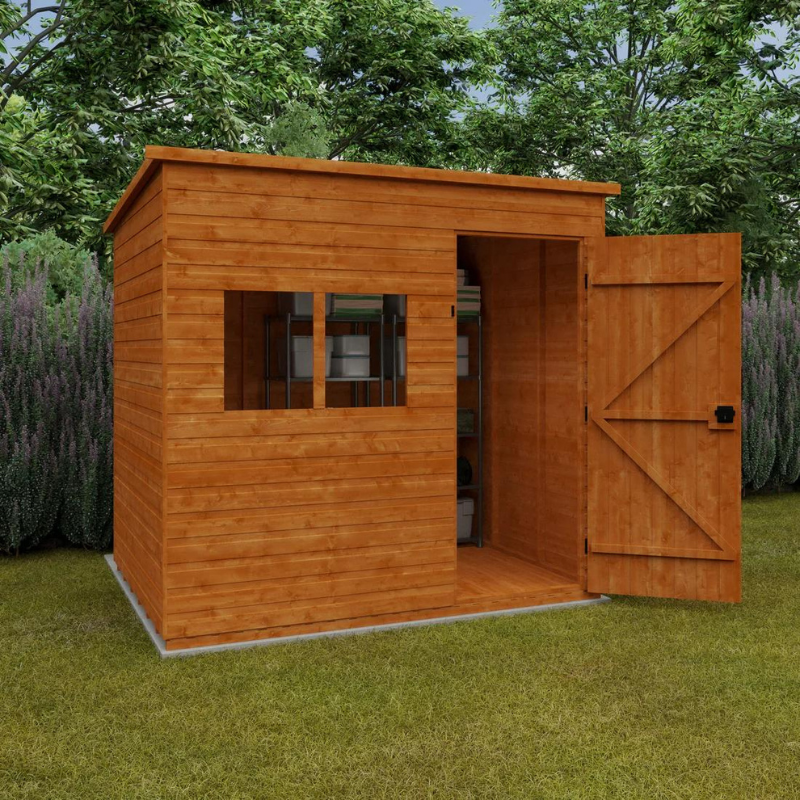 Woodlands Deluxe Pent Garden Shed - 12ft x 6ft