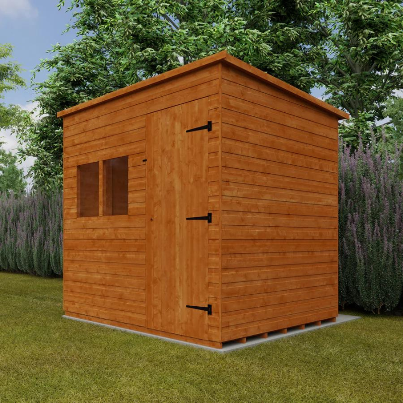 Woodlands Deluxe Pent Garden Shed - 12ft x 6ft