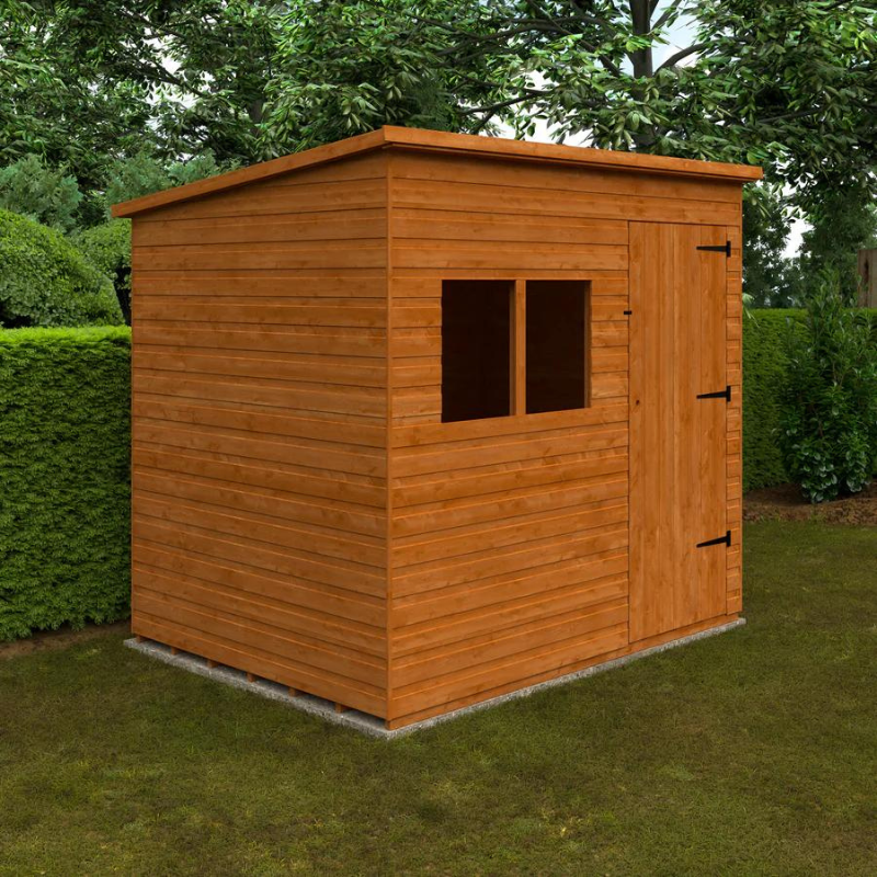 Woodlands Deluxe Pent Garden Shed - 12ft x 6ft