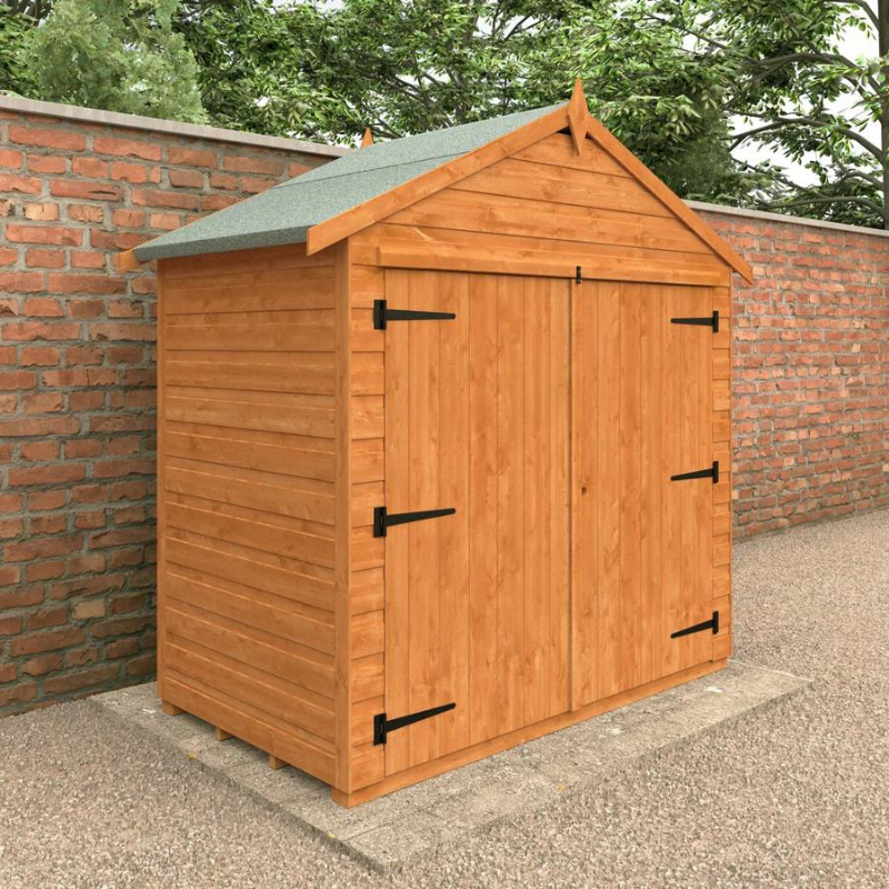 Woodlands Flex Apex Bike Shed - 3ft x 6ft