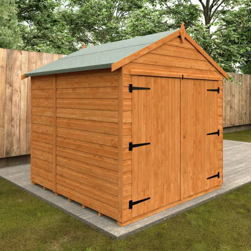 Woodlands Flex Apex Bike Shed - 6ft x 6ft