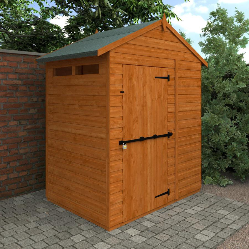 Woodlands Flex Apex Security Garden Shed - 4ft x 6ft