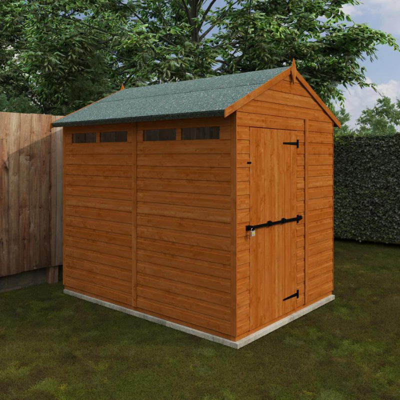 Woodlands Flex Apex Security Garden Shed - 8ft x 6ft