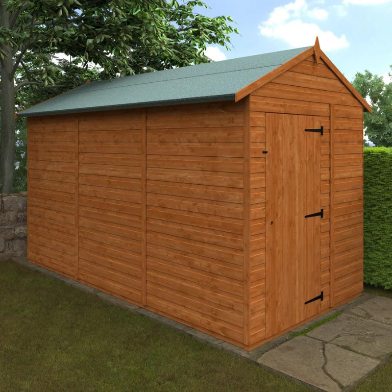 Woodlands Flex Apex Garden Shed Without Windows - 12ft x 6ft