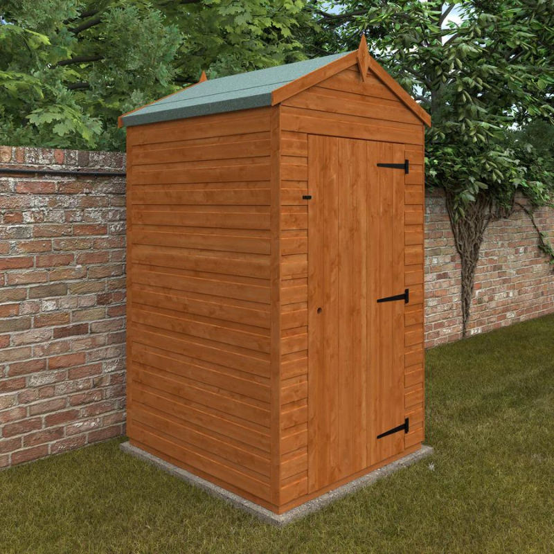 Woodlands Flex Apex Garden Shed Without Windows - 4ft x 4ft