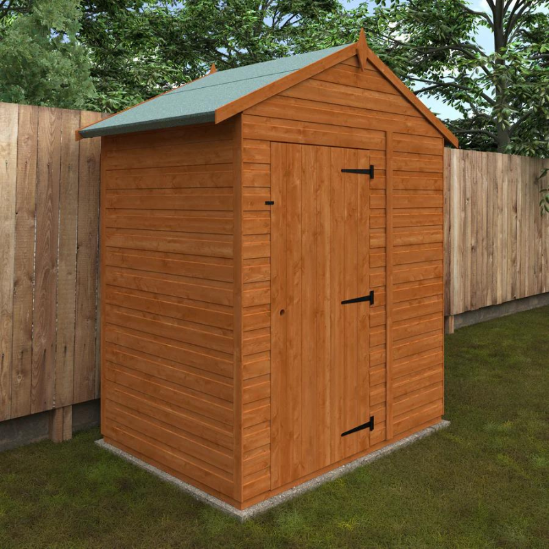 Woodlands Flex Apex Garden Shed Without Windows - 4ft x 6ft