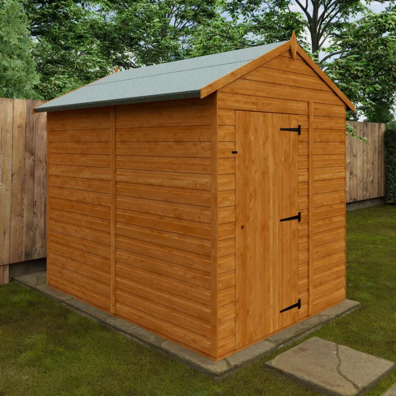 Woodlands Flex Apex Garden Shed Without Windows - 8ft x 6ft