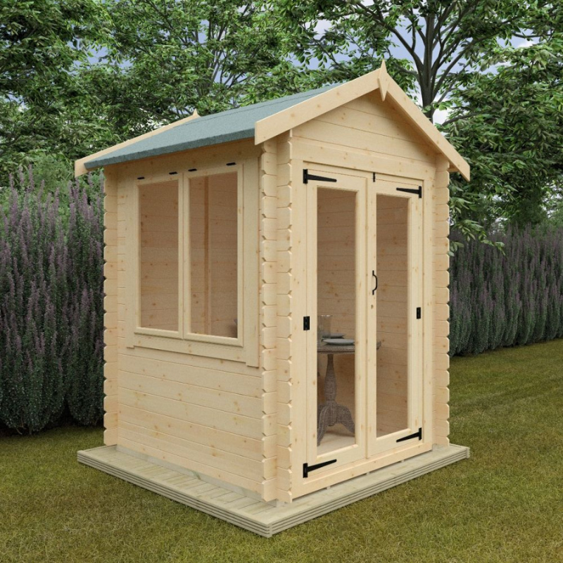 Woodlands Flex Oriana Modular Log Cabin - 6ft x 6ft (19mm)