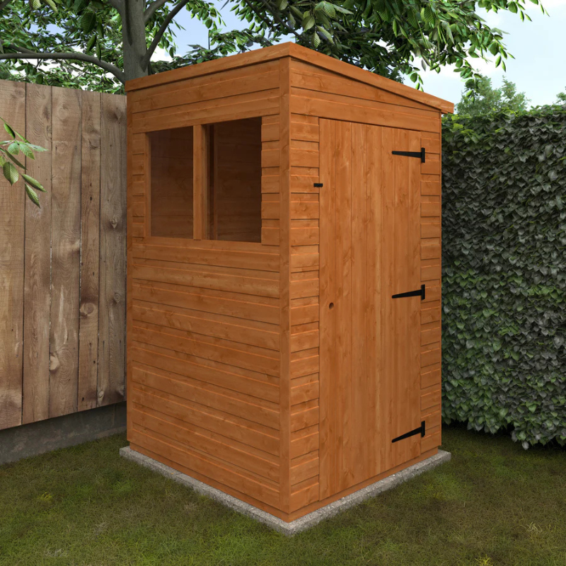 Woodlands Flex Pent Garden Shed With Windows - 4ft x 4ft