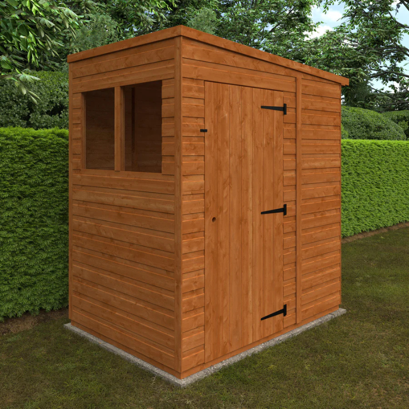 Woodlands Flex Pent Garden Shed With Windows - 4ft x 6ft