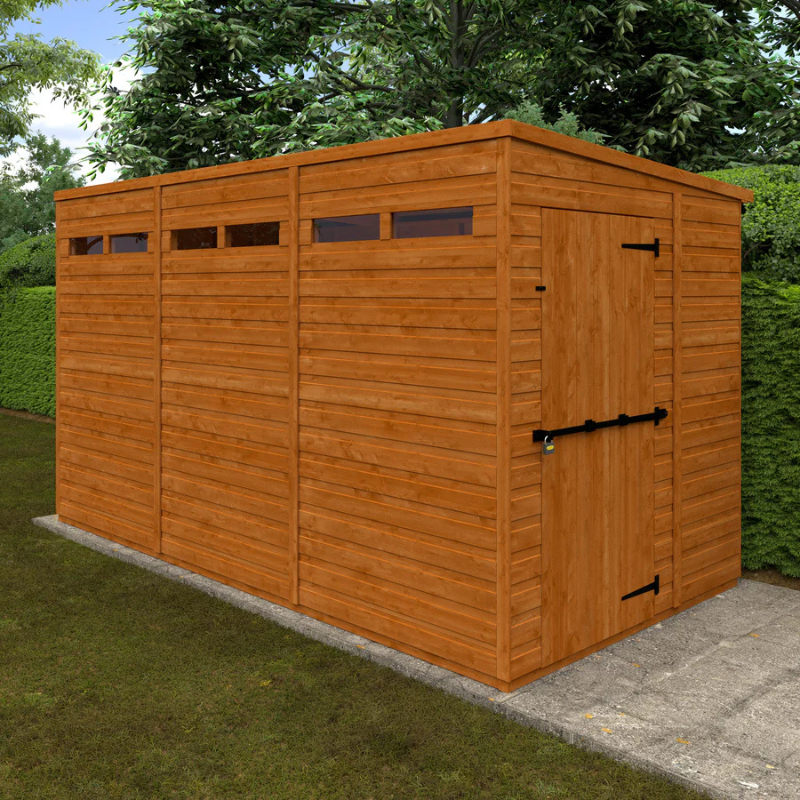 Woodlands Flex Pent Security Garden Shed - 12ft x 6ft