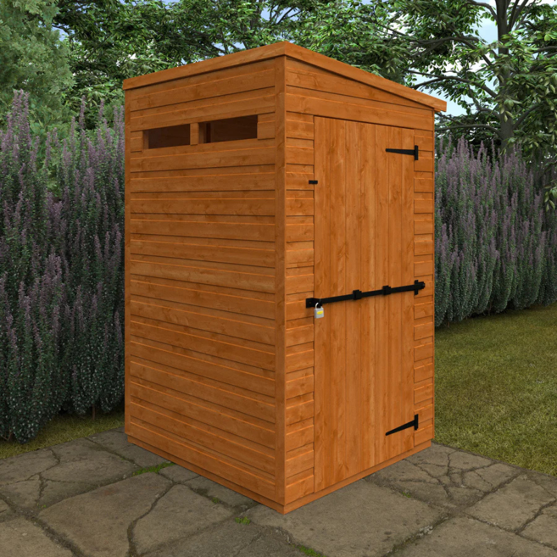 Woodlands Flex Pent Security Garden Shed - 4ft x 4ft