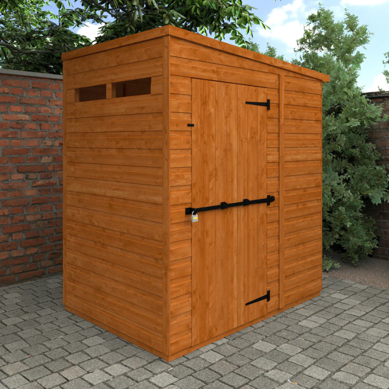 Woodlands Flex Pent Security Garden Shed - 4ft x 6ft