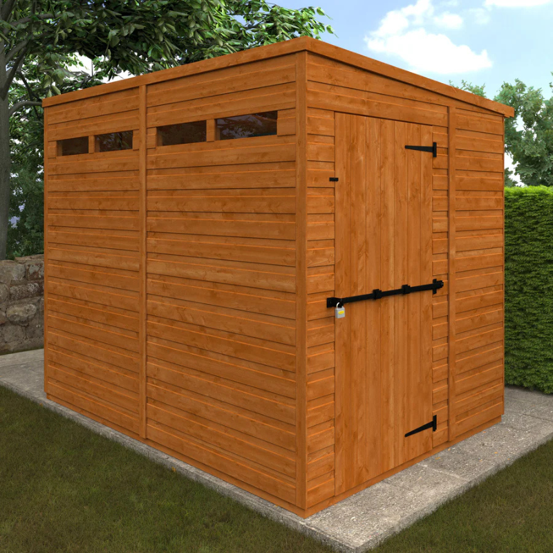 Woodlands Flex Pent Security Garden Shed - 8ft x 6ft