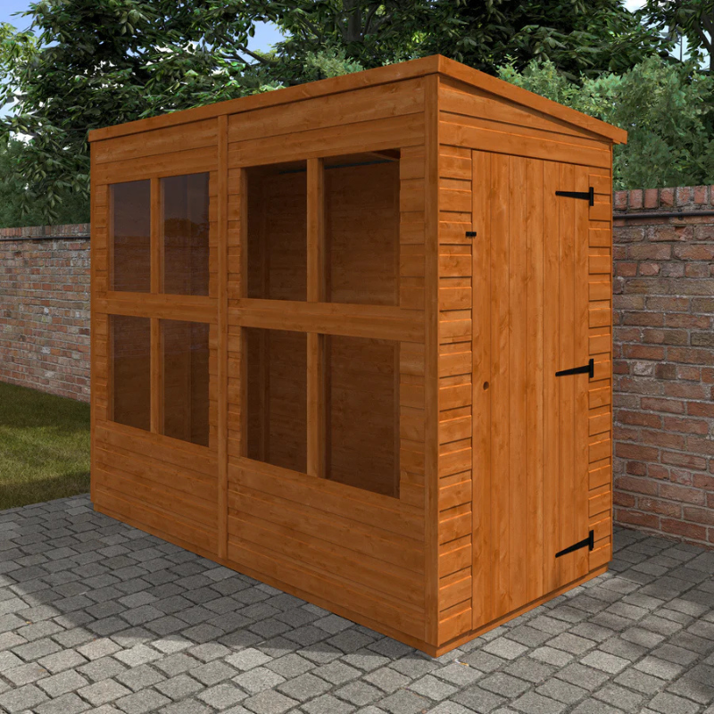 Woodlands Flex Pent Sun Room - 8ft x 4ft