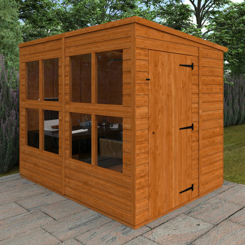 Woodlands Flex Pent Sun Room - 8ft x 6ft