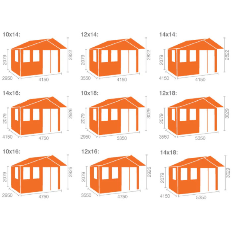 Woodlands The Forde Apex Log Cabin - 10ft x 16ft (44mm)