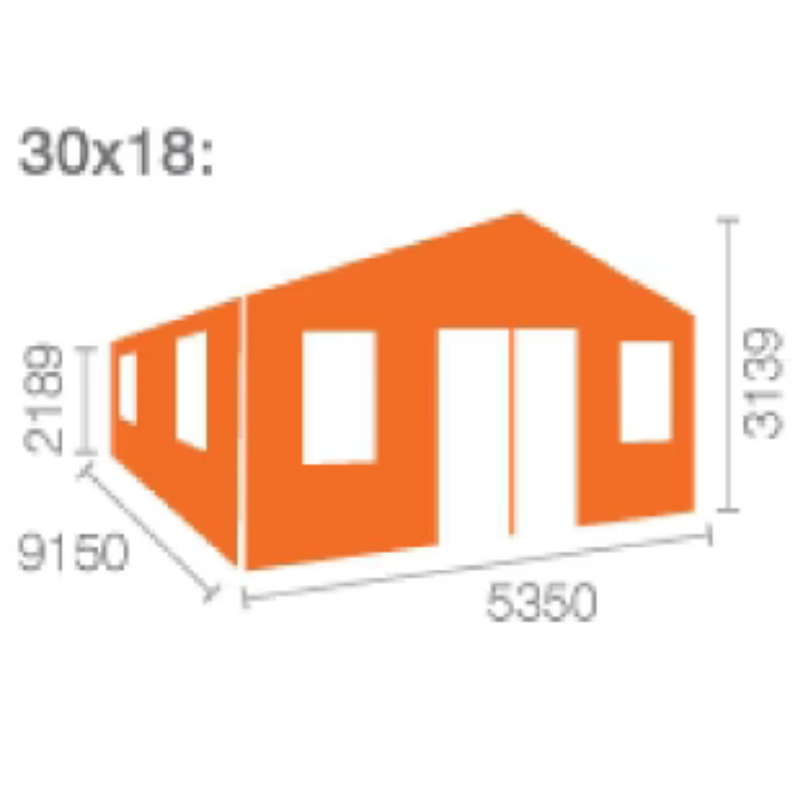 Woodlands The Kensington Apex Log Cabin - 44mm