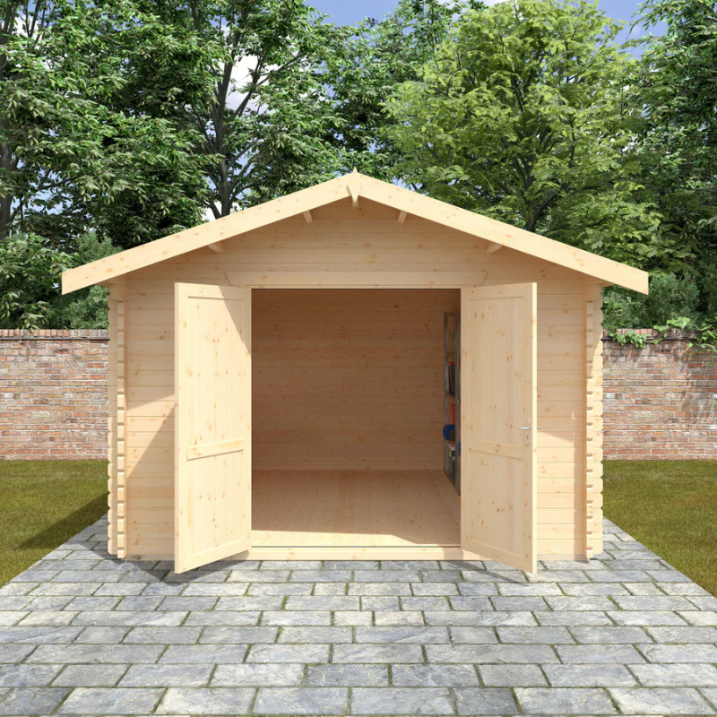 Woodlands The Marlborough Apex Log Cabin - 10ft x 8ft (28/44mm)