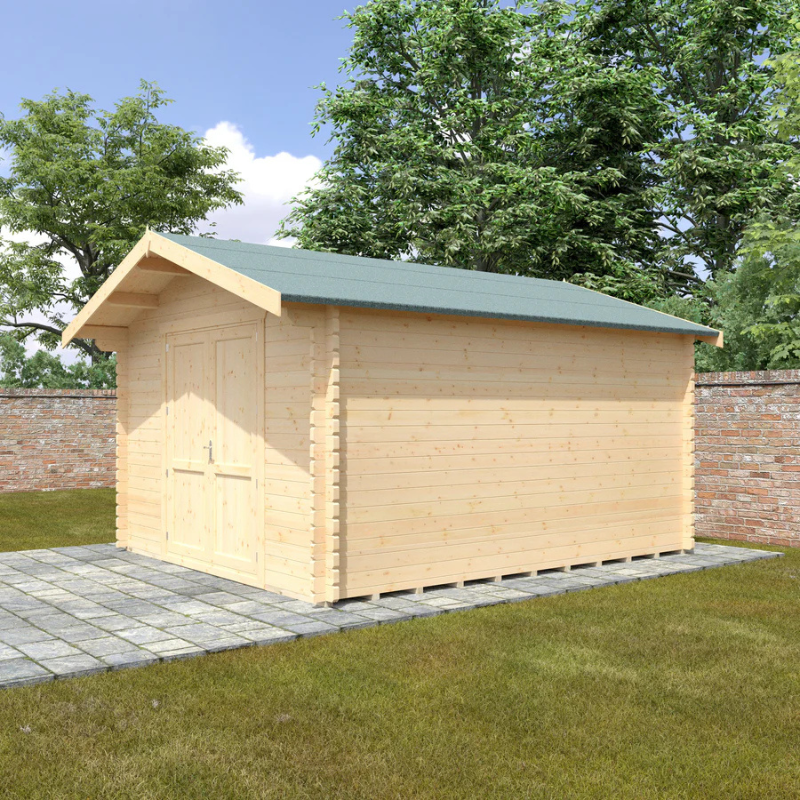 Woodlands The Marlborough Apex Log Cabin - 10ft x 8ft (28/44mm)