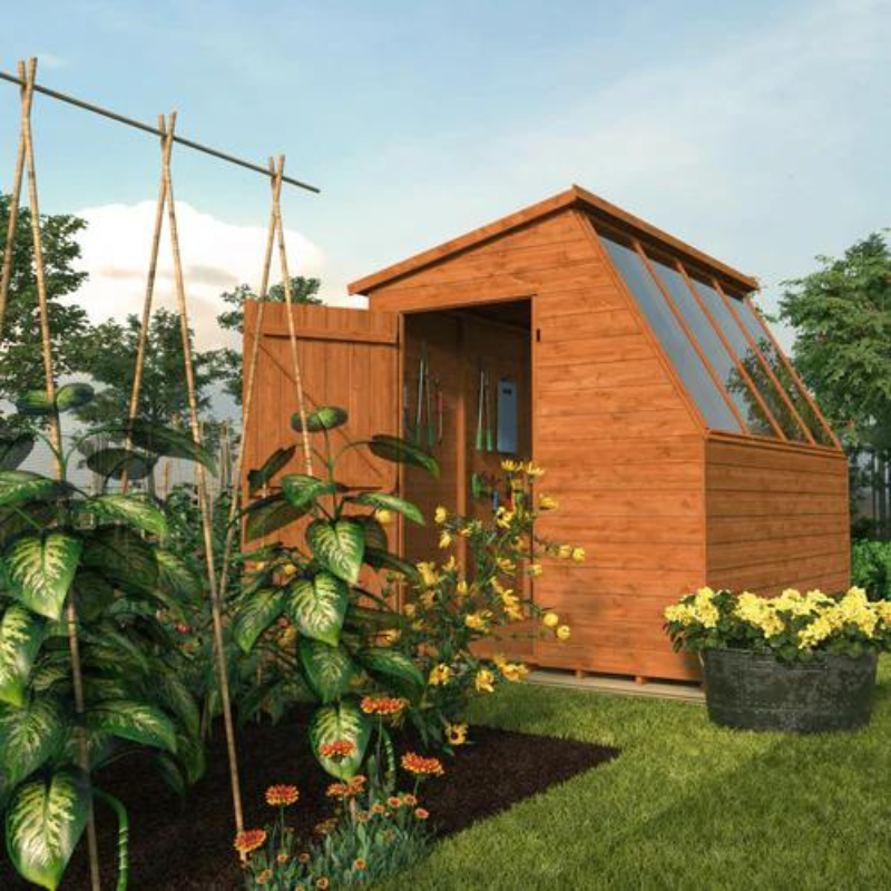 Woodlands Pent Jewel Potting Shed - 10ft x 8ft