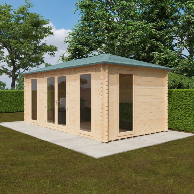 Woodlands The Regatta Hip Log Cabin - 20ft x 10ft (44mm)