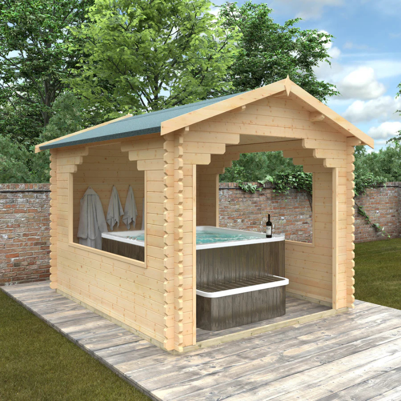 Woodlands The Stowe Apex Log Cabin - 12ft x 10ft (44mm)