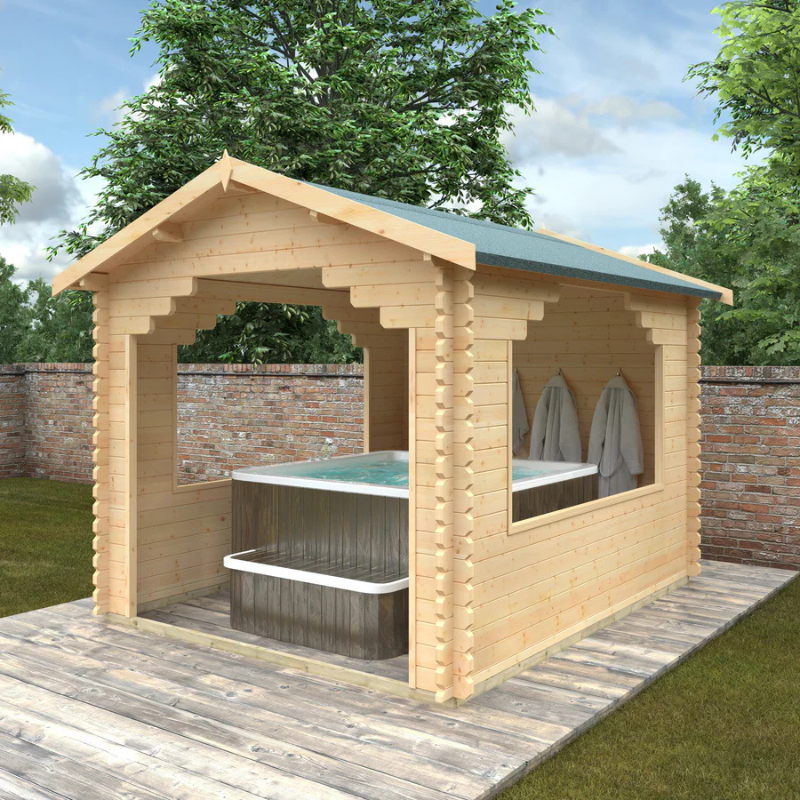 Woodlands The Stowe Apex Log Cabin - 12ft x 10ft (44mm)